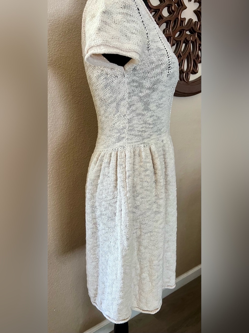 Kimchi Blue Cream Knit Scoop-Neck Midi Dress - Picture 5 of 10